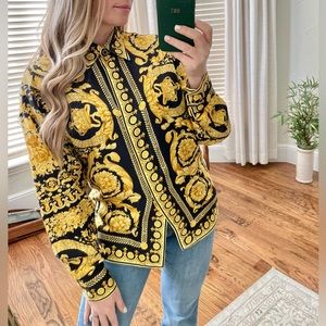 Versace Vintage Silk Button Down
